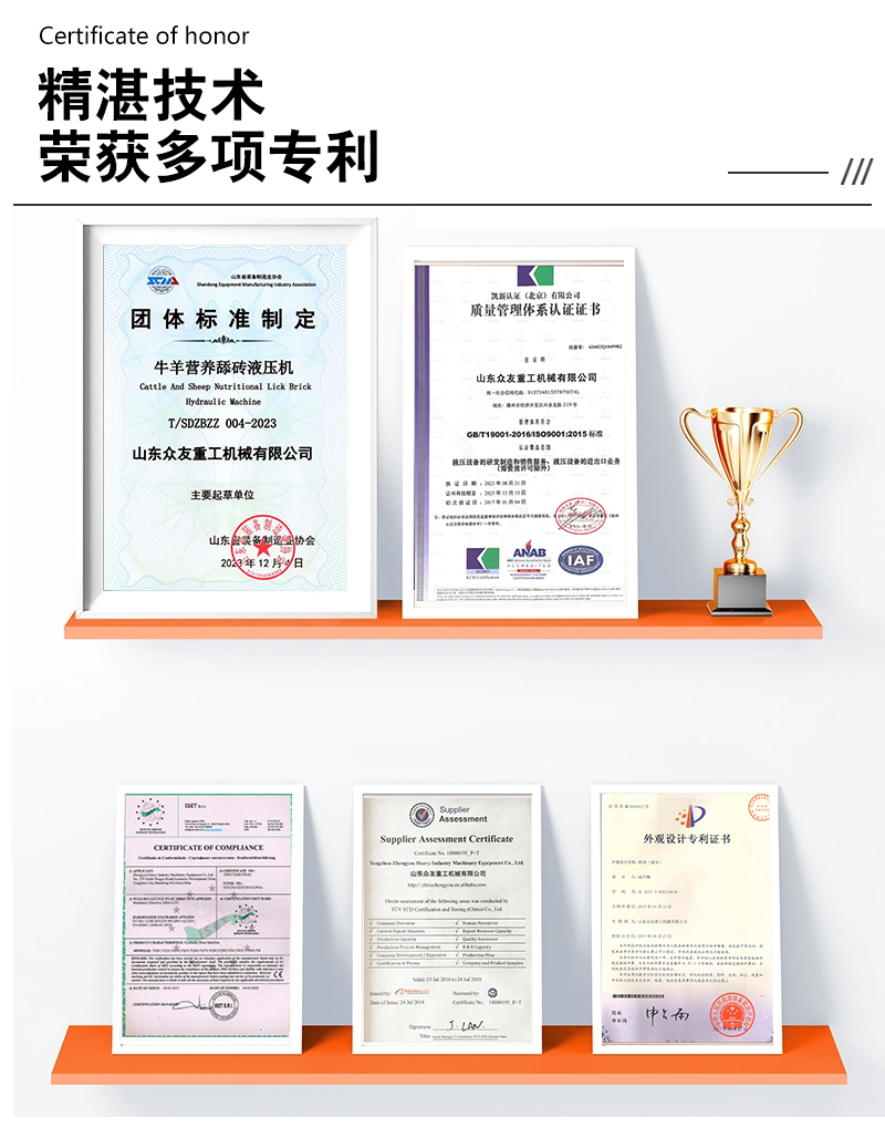 315噸牛(niu)羊舔(tian)鹽磚成(cheng)型(xing)伺服液壓機 315T粉末(mo)壓(ya)塊油壓(ya)機可配(pei)套(tao)生産(chan)線(xian)榮(rong)譽(yu)證書(shu).jpg