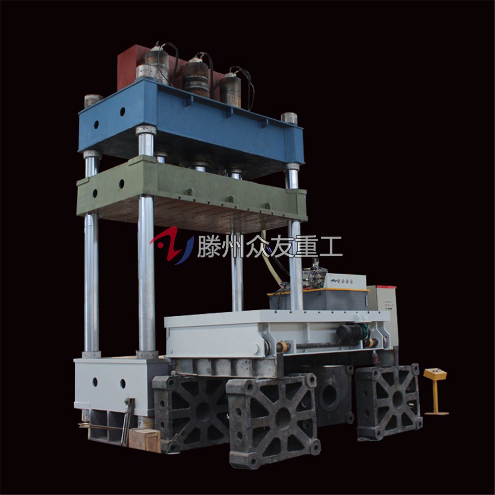 800T三(san)樑(liang)四柱帶(dai)液(ye)壓墊液(ye)壓機(ji)