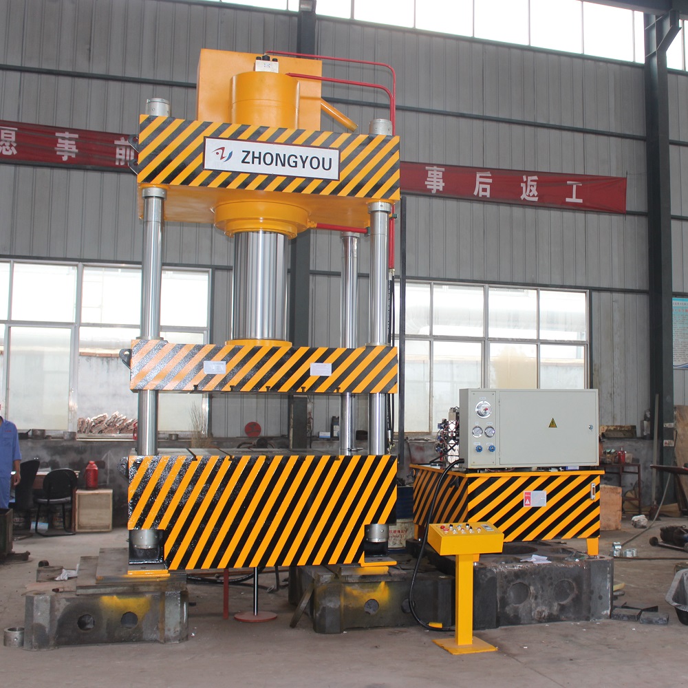 315噸灰(hui)鬭車(che)拉伸四(si)柱(zhu)液(ye)壓(ya)機(ji) 315T金(jin)屬成型(xing)油(you)壓機
